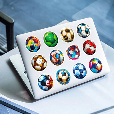 10/30/50PCS Colorful Football PVC Sticker Aesthetic Decoration Scrapbooking Sketchbook Korean Stationery School Supplies for Kid (Online Order Only)