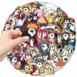 Husky Cartoon Stickers Pack - Cute Dog Decals for Luggage, Laptop, Phone, Guitar, Car, Bike, Skateboard (ONLINE ORDER ONLY)