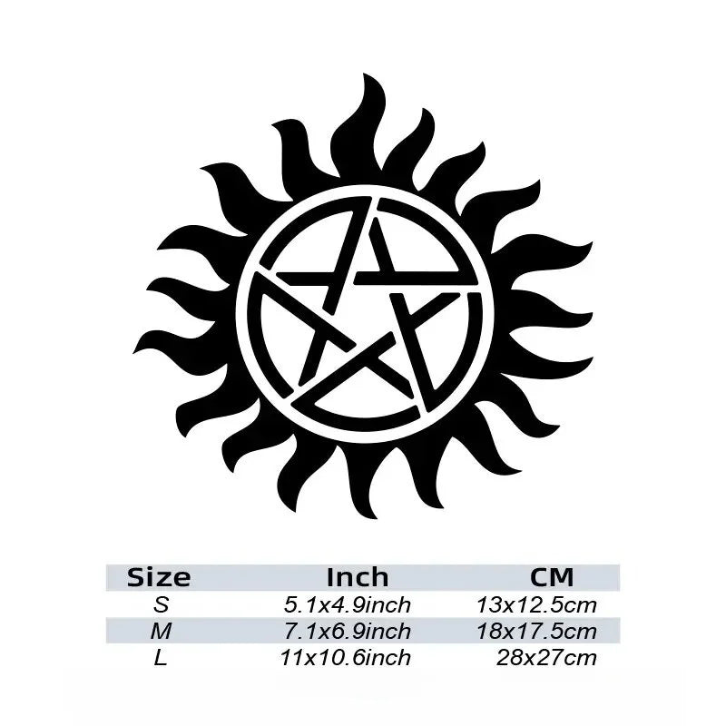 Pentacle  Creative Stickers，Elevate Your Car's Look with a  Creative Stickers！For Car Door And Window Decoration Stickers (ONLINE ORDER ONLY)