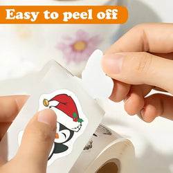 100-500pcs Penguin Christmas Stickers Thank You Sticker DIY Gift Baking Package Decoration Lables Scrapbooking Stationery (Online Order Only)