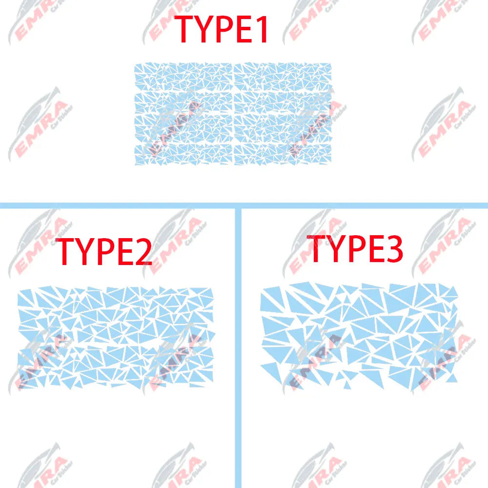Angular Shape Sticker For Car Motorcycle Sticker Decoration Side Camouflage Kit Wrap Camo Tuning Styling Waterproof Vinyl Decals (ONLINE ORDER ONLY)