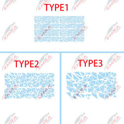Angular Shape Sticker For Car Motorcycle Sticker Decoration Side Camouflage Kit Wrap Camo Tuning Styling Waterproof Vinyl Decals (ONLINE ORDER ONLY)