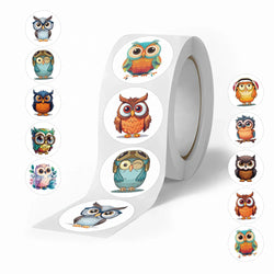 500pcs/roll Kids Stationery Stickers Birthday Party Back ground Fruits Balloon Happy Banner Refrigerator Vegetable Stickers Toys (Online Order Only)