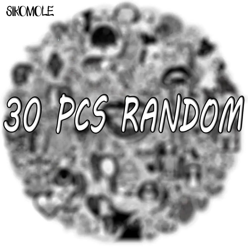 Cartoon Punk Devil Gothic Graffiti Stickers Black White Skateboard Laptop Decals (Online Order Only)