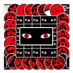 50Pcs Cartoon Eyes Waterproof Vinyl Stickers for Skateboard Snowboard Decal (Online Order Only)
