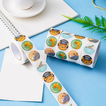 100-500pcs Reward Stickers Motivational Stickers For Kids For School Reward Students Teachers Cute Animals Stickers Labels (ONLINE ORDER ONLY)