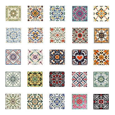 10/30/50PCS Vintage Flower Figure Sticky PVC Sticker Aesthetic Stationery DIY Decoration Scrapbooking School Supplies for Kids (Online Order Only)