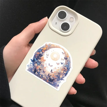 10/30/50PCS Fresh Moon Flower PVC Sticker Aesthetic Children's Color Decoration Scrapbooking Stationery School Supplies for Kids (ONLINE ORDER ONLY)