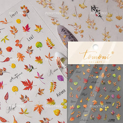 Sweater Glovesvacuum Cup Milk Fallen Leaves Kitten Adhesive Nail Art Stickers Warm Suitpinecone Kitchenware Cat Manicure Decals (ONLINE ORDER ONLY)