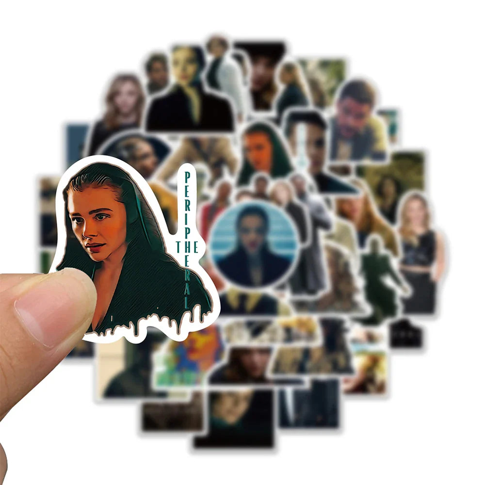 10/30/50PCS The Peripheral Horror TV Series Stickers Skateboard Phone Notebook Motorcycle Bike Cartoon Decoration Kids Toys Gift (ONLINE ORDER ONLY)