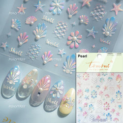 Summer Beach Bikini Watermelon Duck Cat Ice Cream Shell Coconut Tree Cherry Starfish Sunglasses Nail Art Sticker Manicure Decals (ONLINE ORDER ONLY)