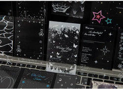 30pcs/pack Korean PET Transparent Sealing Decorative Stickers Cute Sticker for Idol Card Collage Material Journal DIY Decoration (ONLINE ORDER ONLY)