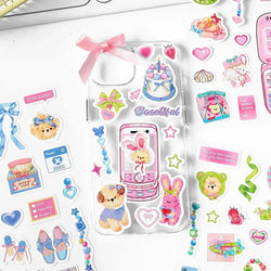 2Pcs/lot Girl Feelings Series Stickers Cute Sticker Scrapbooking Decorative Sticker Photo Album DIY Diary Stick Label Stationery (ONLINE ORDER ONLY)
