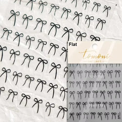 White Black Pink Bowknot Lace Star Pearl Tassel Pendant Shiny 5D Embossed Relief Self Adhesive Nail Art Stickers Manicure Decals (ONLINE ORDER ONLY)