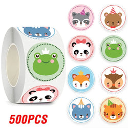 100-500pcs Cartoon Animal Reward Stickers for Kids Cute Gift Decor Stickers Labels School Encourage Children Stationery Stickers (Online Order Only)