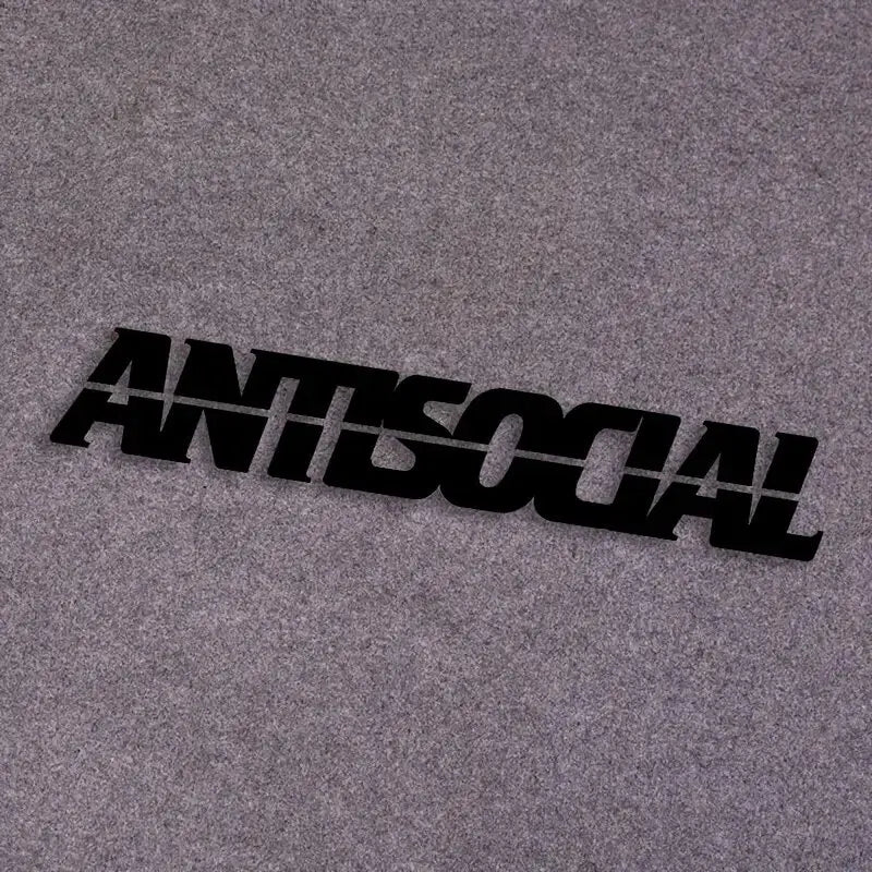 "ANTISOCIAL"Stickers,cool & funny stickers,Decoration for car truck Motorcycles  laptop (ONLINE ORDER ONLY)