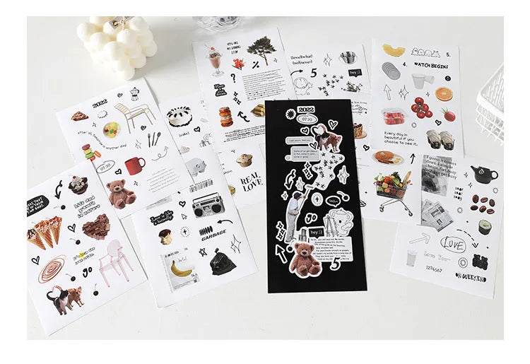 20 Sheets Future Expectation Series Stickers Book Scrapbooking Journal Creative Stationery DIY Decorative Stickers Aesthetic (ONLINE ORDER ONLY)