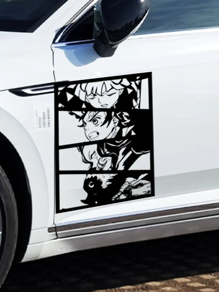 Japanese Anime Ghost Squad for Car Sticker Decoration Car Side Door Anime Sticker External Accessories Waterproof Vinyl Decals (ONLINE ORDER ONLY)