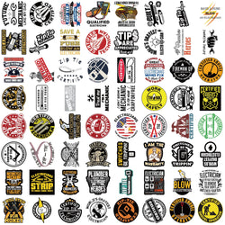 65PCS Funny Machinist Zip Tie Stickers Engineer Cartoon Decals Toy DIY Luggage Laptop Phone Car Bike Skateboard Sticker﻿ (ONLINE ORDER ONLY)