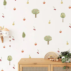 Boho Fruit Tree Wall Stickers Watercolor Nursery Decals (Online Order Only)