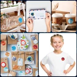 100-500pcs Children Reward Stickers Space Planet Label School Teacher Reward Student Scrapbooking Stationery Diaries Sticker (Online Order Only)