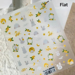 Hot Stamping Silver Rose Gold Tender Leaf Branches Flower Slash Leaves Maple Leaves Ginkgo Plant Flower Nail Art Stickers Decals (ONLINE ORDER ONLY)