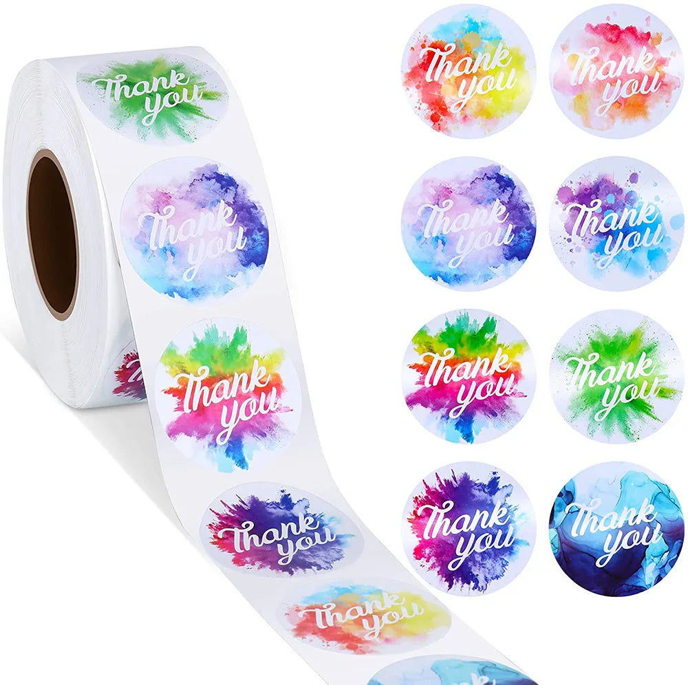 500pcs Envelope Seal Labels with 8 Flower Patterns Stickers Self Adhesive Sticker Labels for Party Decor,Birthday,Wedding (Online Order Only)