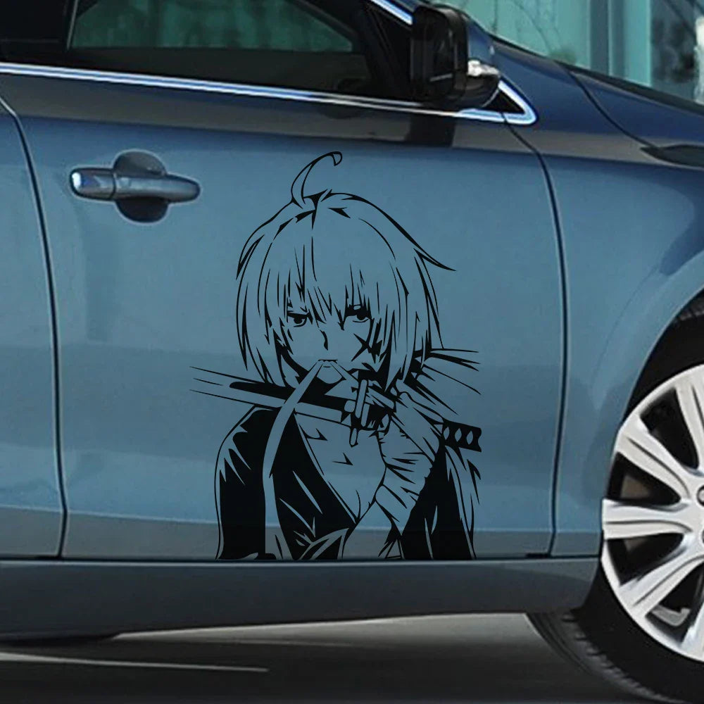 Japanese Anime Car Sticker Individual Decoration Door Donnet External Parts Waterproof Die-Cutting PVC Vinyl Decals (ONLINE ORDER ONLY)