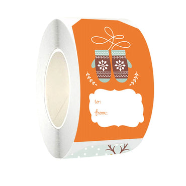 250pcs/roll Merry Christmas Decorative stickers for Presents Wrapping Christmas Gift Name Tag Stickers Snowman Festive Decor (ONLINE ORDER ONLY)
