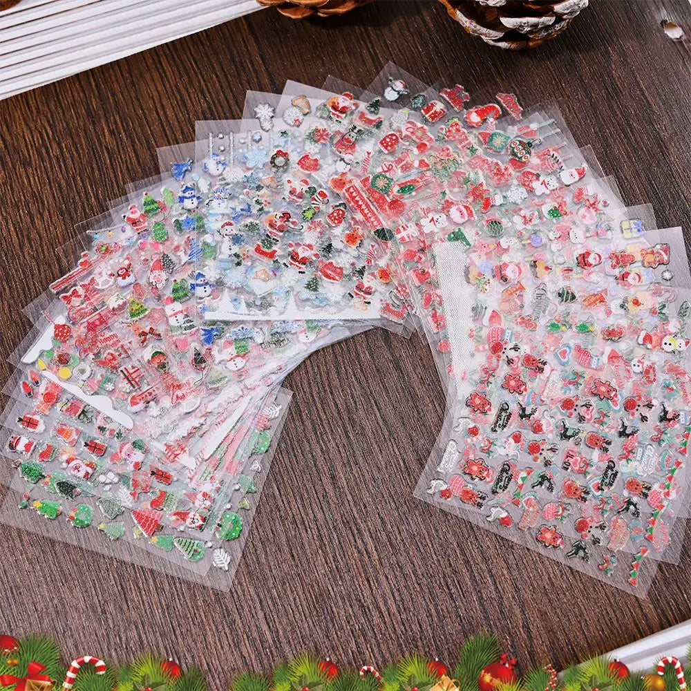 30 Sheets Cute Penguin Winter Nail Stickers Set 3D Snowflake Christmas Decals Tree Elk Bell Self Adhesive Slider Manicure Tips * (ONLINE ORDER ONLY)