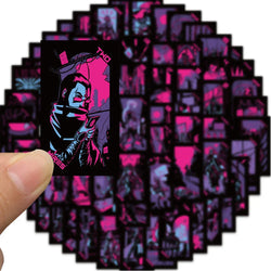 Dark Vaporwave Tarot Stickers - 10/30/72PCS Graffiti Decals for Laptop, Phone, Guitar (ONLINE ORDER ONLY)