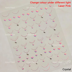 French Lines Gemstone Necklace Gilding Light Luxury Pearl Self Adhesive Nail Art Decorations Stickers Manicure Decals Wholesale (ONLINE ORDER ONLY)