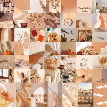 10/30/52PCS Gentle Beige Colorful PVC Sticky Sticker Aesthetic DIY Stationery Decoration Scrapbooking School Supplies for Kids (ONLINE ORDER ONLY)