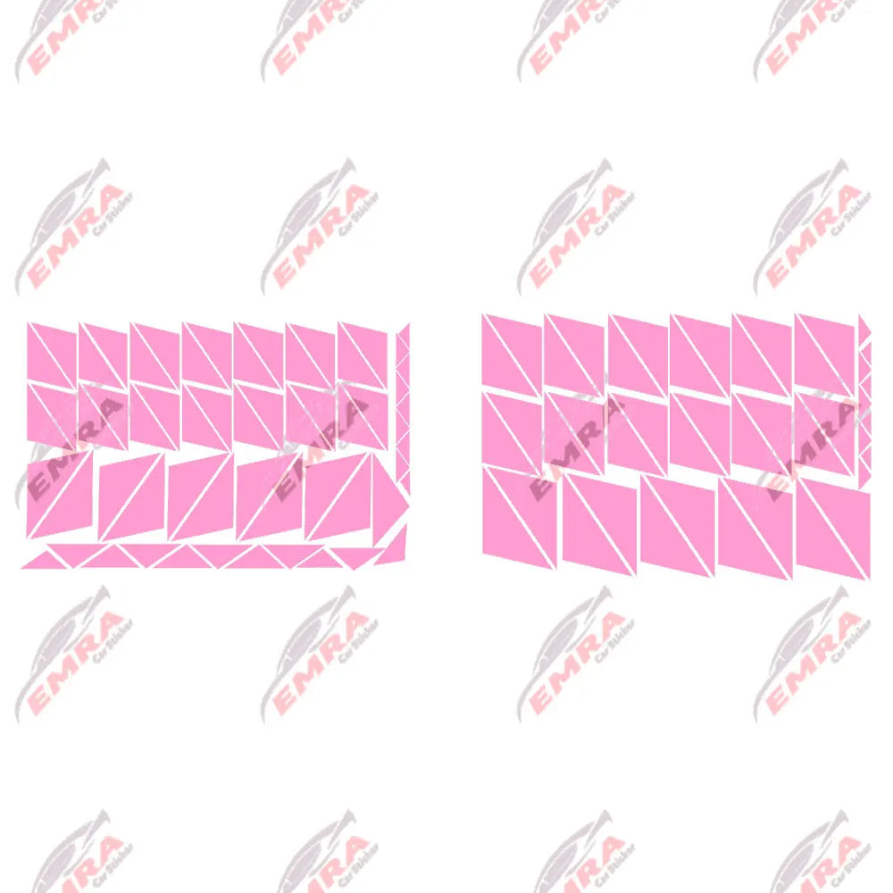 102PCS Angular Shape Sticker For Car Accessories Decoration Side Camouflage Kit Wrap Camo Tuning Styling Waterproof Vinyl Decals (ONLINE ORDER ONLY)