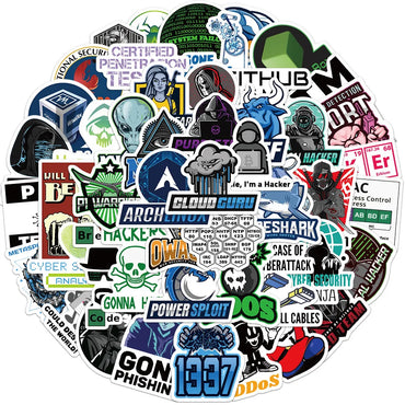 10/30/50PCS Hacker Programming Stickers Graffiti DIY Laptop Phone Skateboard Bike Fridge Suitcase Waterproof Kids Sticker Decals (Online Order Only)