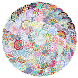 50/100Pcs Yoga Mandala Pattern PVC Stickers for Car Suitcase Car Helmet Luggage Graffiti Sticker For Phone Case Home Decals (ONLINE ORDER ONLY)
