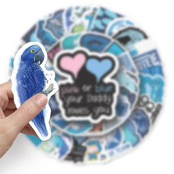 50Pcs Cartoon Waterproof Vinyl Stickers for Skateboard Snowboard (Online Order Only)