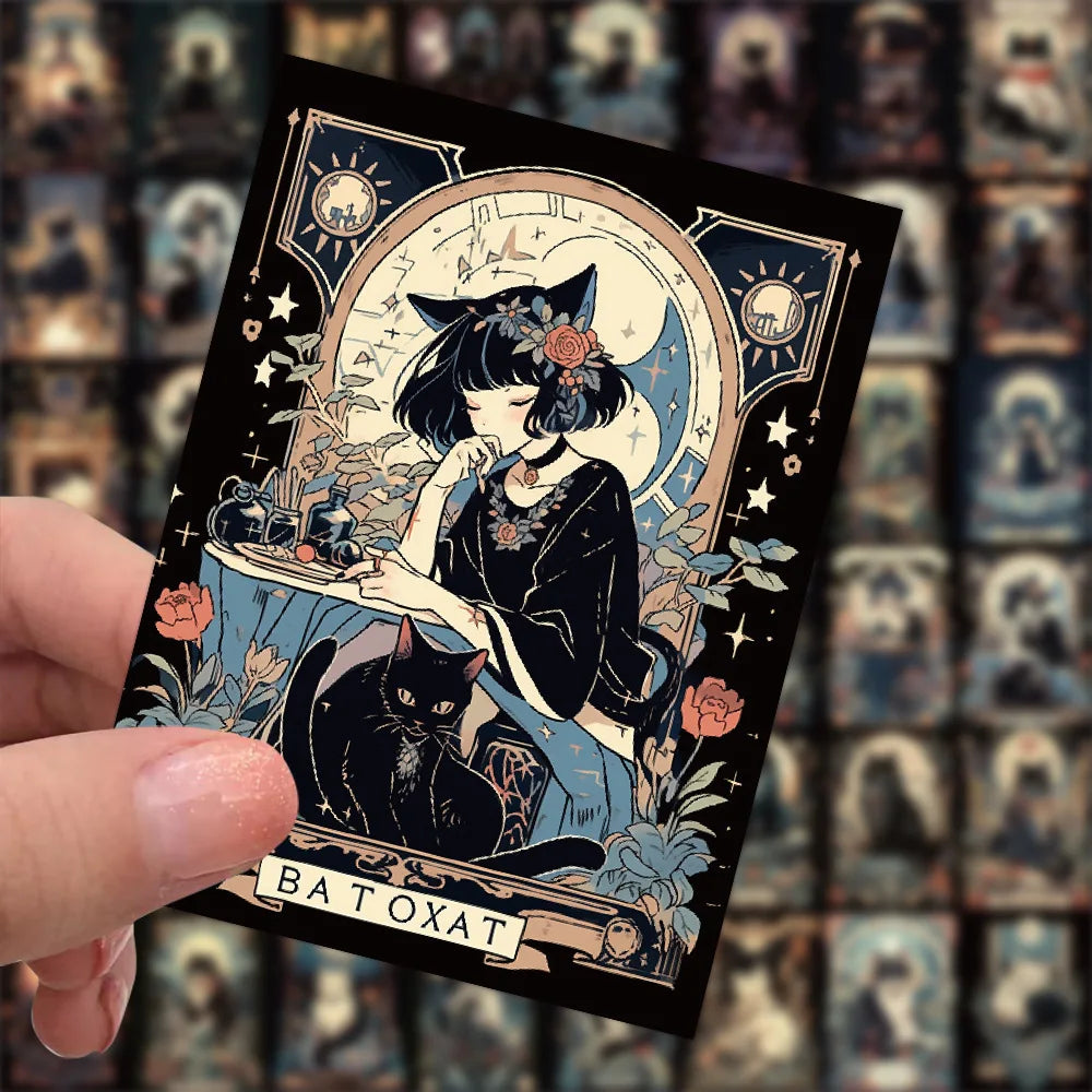 Anime Cat Girl Stickers for Phone Laptop Luggage Skateboard - 10/30/60PCS (ONLINE ORDER ONLY)