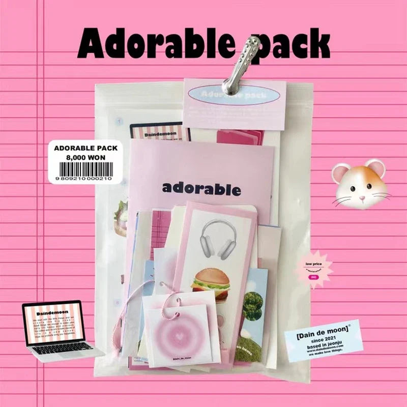 Korean Ins Adorable Pack Stickers Diary Handbook Decorative Aesthetic Craft Art Supplies Material Kawaii Stationery Sticker Gift (ONLINE ORDER ONLY)