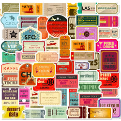 Retro Stickers Pack: 10/25/50pcs for Luggage, Notebook, Guitar, Laptop, Phone, Water Bottle (Online Order Only)