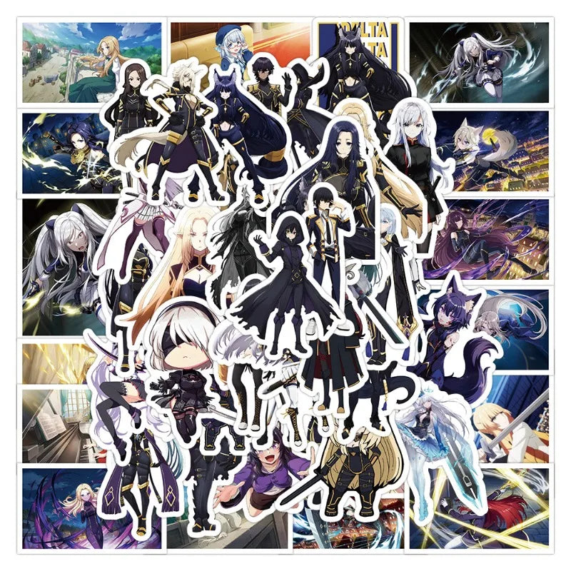 50pcs The Shadow's Power Anime Sticker Set for Luggage, Stationery, Notebook Decoration (Online Order Only)
