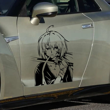Japanese Anime Car Sticker Individual Decoration Door Donnet External Parts Waterproof Die-Cutting PVC Vinyl Decals (ONLINE ORDER ONLY)