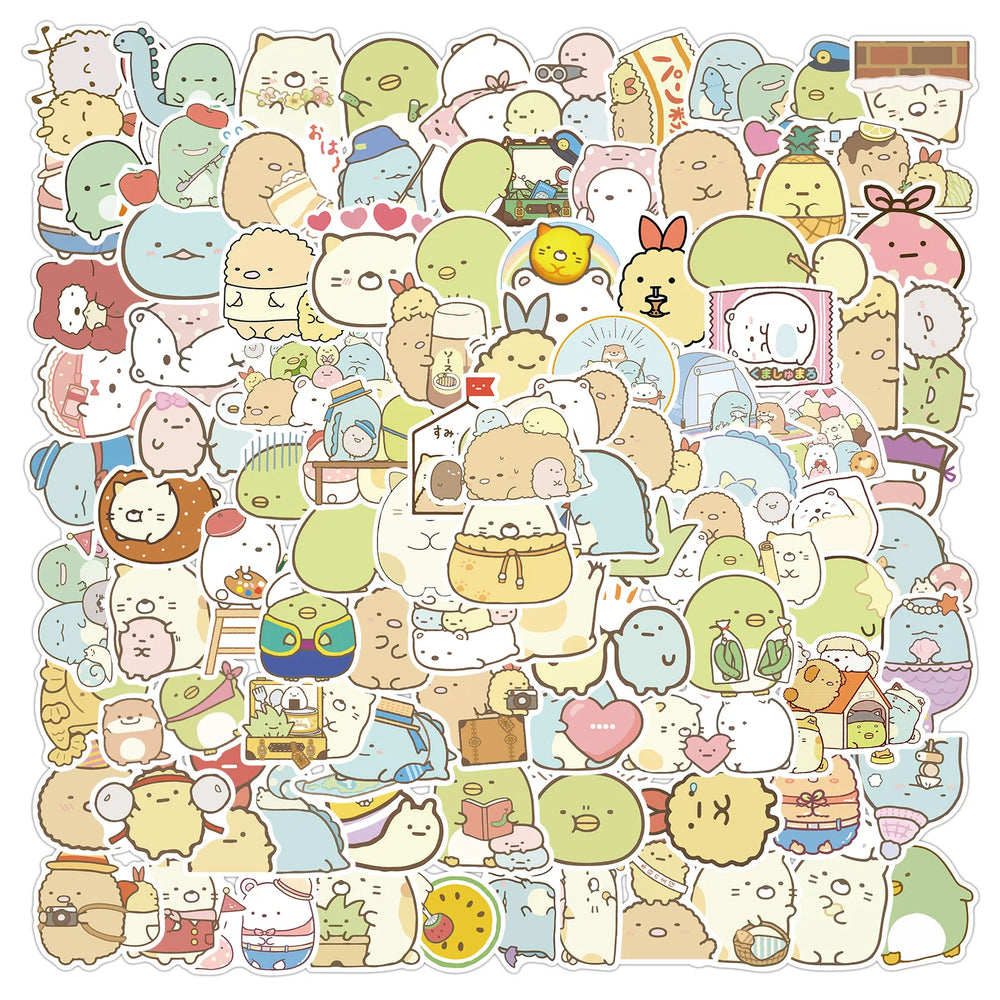 Kawaii Corner Creature Stickers for Kids - Waterproof Laptop, Phone, Notebook, Guitar, Luggage Decals (10/30/50/100 PCS) (ONLINE ORDER ONLY)