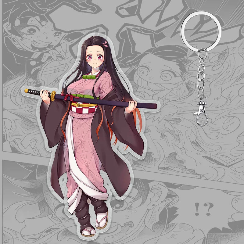 Demon Slayer Keychain: Tanjiro 6cm Acrylic Bag Pendant (ONLINE ORDER ONLY)