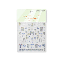 Embroidery Yunjin Brocade Tassels Bowknot Butterfly Flower Rose Camellia Adhesive Nail Art Stickers Rhinestone Manicure Decals (Online Order Only)