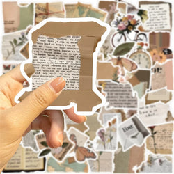 10/30/50PCS Copy Fragments PVC Sticker Aesthetic Children's Korean Stationery School Supplies Decoration Scrapbooking for Kids (ONLINE ORDER ONLY)
