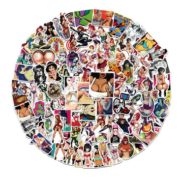 10/30/50/100PCS Anime Hentai Tease Vulgar Beauty Girls Sticker Packs (Online Order Only)
