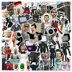 Skibidi Toilet Game Stickers 10/30/50pcs Cartoon Decals for Skateboard Phone Laptop Car (ONLINE ORDER ONLY)