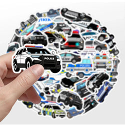 Cartoon Toy Car Stickers for Laptop, Luggage, Skateboard - 10/30/50PCS (ONLINE ORDER ONLY)