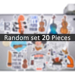 20/30/50Pieces Orchestral Music Classical Symphony Funny Stickers for Scrapbook Luggage Bike Car Motorcycle Phone Laptop Sticker (ONLINE ORDER ONLY)